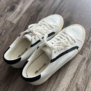 Madewell White & Black Sneakers Size 8